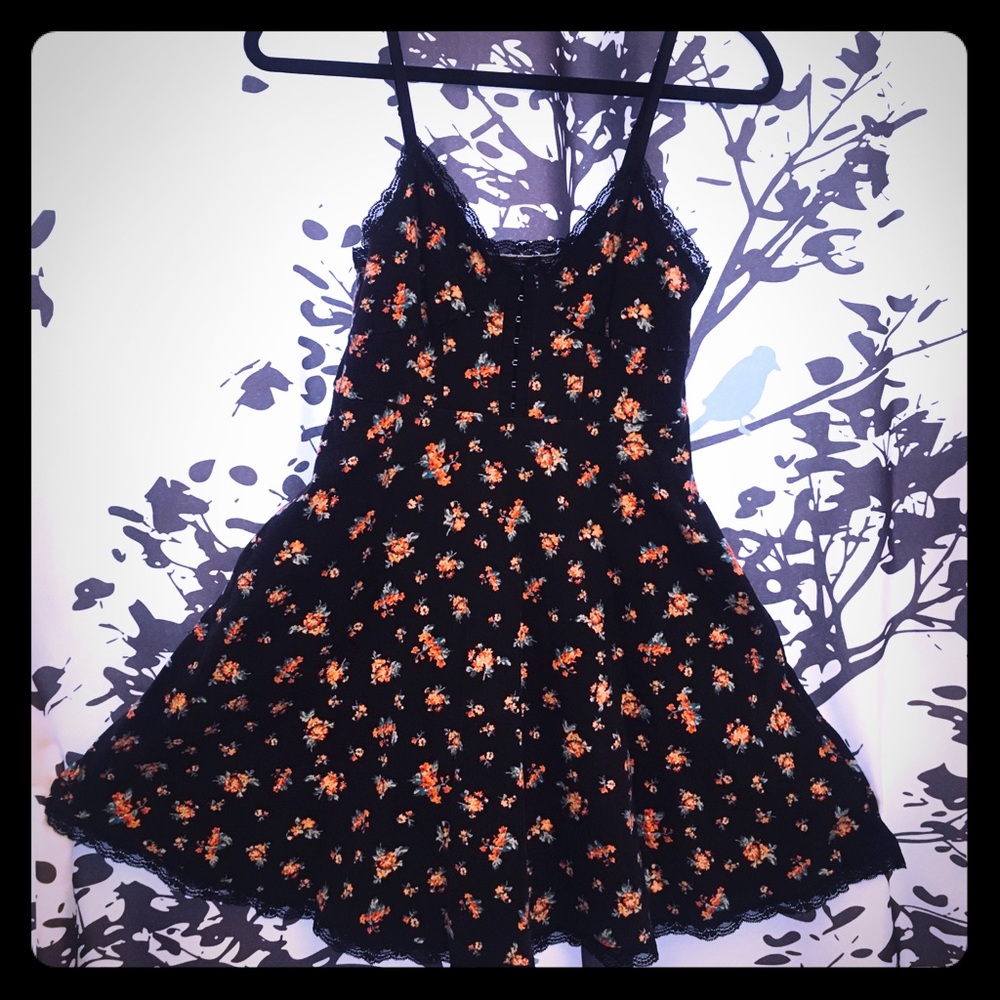 Bustier style floral dress